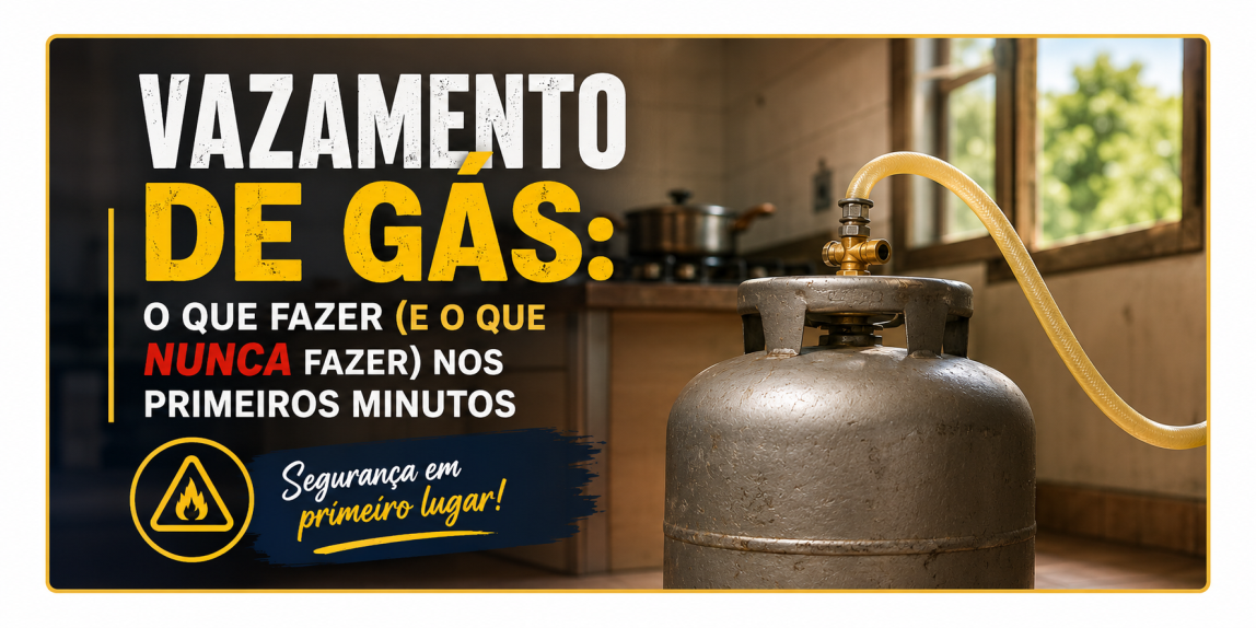 Vazamento de gás: o que fazer (e o que NUNCA fazer) nos primeiros minutos
